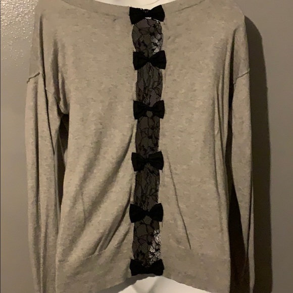 Lauren Conrad sweater w/ lace detail - Picture 2 of 5